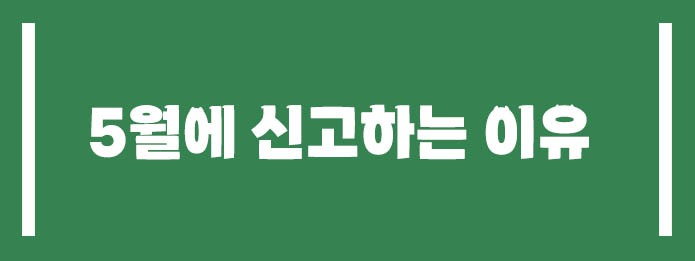 5월에 신고하는 이유