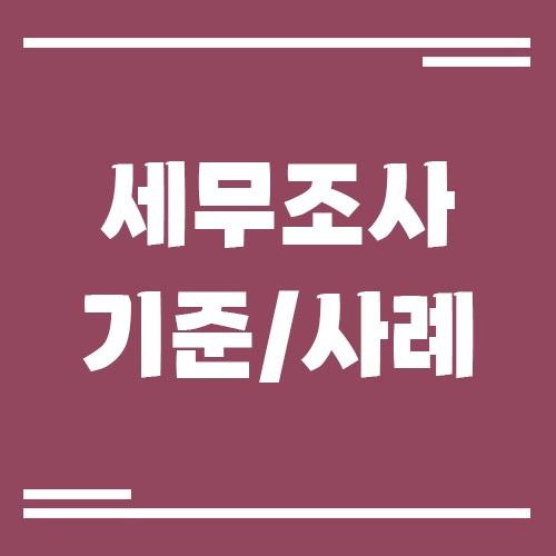 Read more about the article 세무조사 대상이 되는 기준과 실제 사례