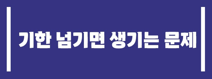 기한 넘기면 생기는 문제