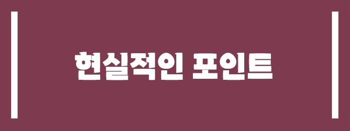 현실적인 포인트