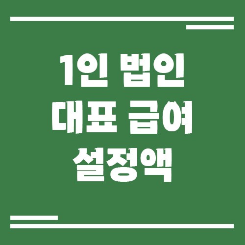 Read more about the article 1인 법인 대표 급여를 너무 작게 책정해도 문제가 되나요?